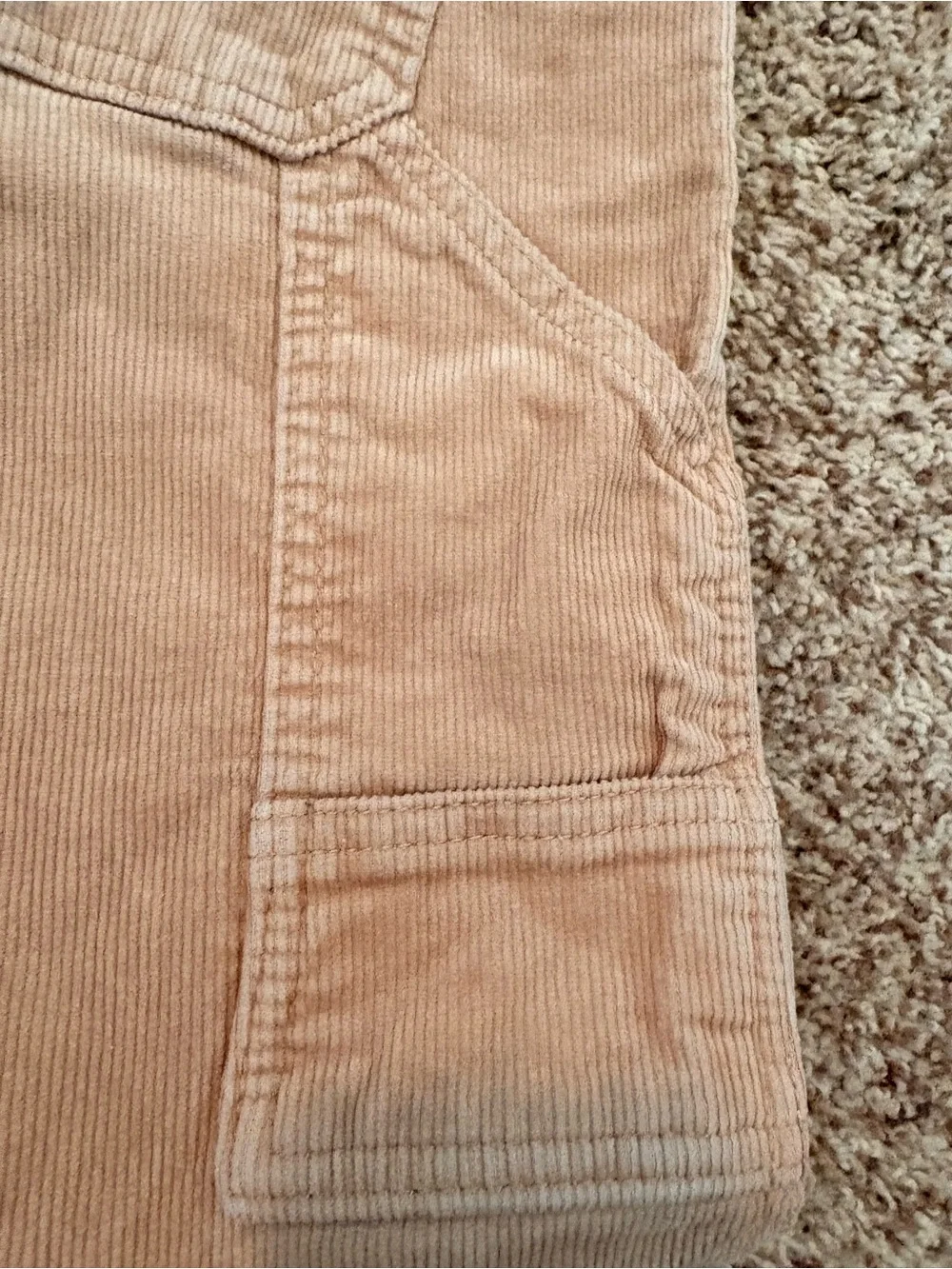 art class Kids Corduroy Utility Pants in Khaki